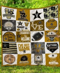 Ncaa Vanderbilt Commodores Quilt Blanket 1048