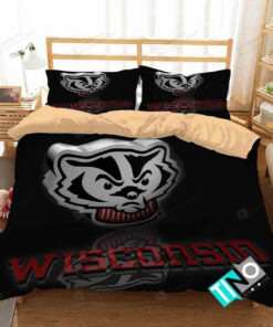 Ncaa Wisconsin Badgers 1 Logo N 3d Duvet Cover Bedding Sets