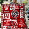 Ncaa Wisconsin Badgers Quilt Blanket 568