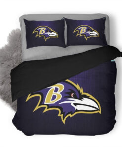 Nfl Baltimore Ravens 4 Duvet Cover Bedding Set