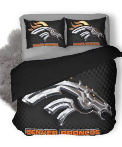 Nfl Denver Broncos Duvet Cover Bedding Set