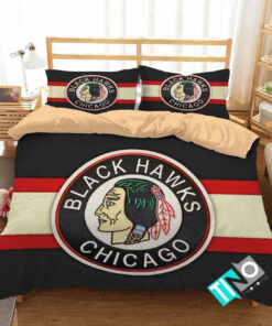 Nhl Chicago Blackhawks 1 Logo 3d Duvet Cover Bedding Sets V