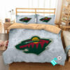 Nhl Minnesota Wild 1 Logo 3d Personalized Customized Beddingsets Duvet Cover Bedroom Set Bedset Bedlinen V
