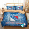 Nhl New York Rangers 2 Logo 3d Personalized Customizedbedding Sets Duvet Cover Bedroom Set Bedset Bedlinen N
