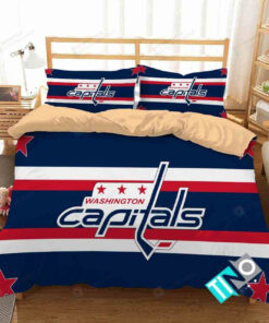 Nhl Washington Capitals 3 Logo 3d Duvet Cover Bedding Sets N
