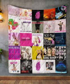 Nicki Minaj Album Covers Quilt Blanket