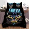 Nirvana Logo With Drums & Guitars Bed Sheets Duvet Cover Bedding Sets