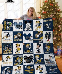Notre Dame Fighting Irish Disney Quilt Blanket