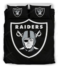 Oakland Raiders Bedding Set (duvet Cover & Pillow Cases)