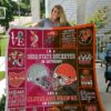 Ohio State Buckeyes Ampcleveland Browns Quilt Blanket