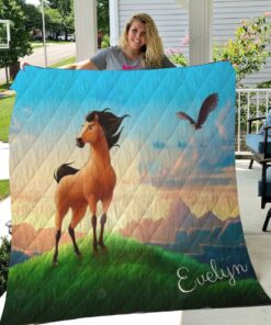 Personalized Spirit Horse Quilt Blanket
