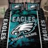 Philadelphia Eagles Bedding Set Custom Name Philadelphia Eagles Duvet Covers Eagles Nfl Bedding Seteagles Nfl Bedding Fans Gift Htl 262a