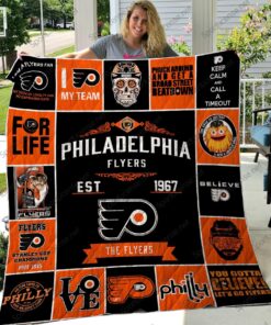 Philadelphia Flyers Quilt Blanket 04