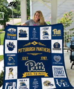 Pittsburgh Panthers Quilt Blanket 01