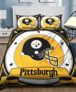 Pittsburgh Steelers Bedding Set Sleepy Duvet Cover Pillow Cases