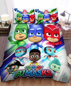Pj Masks Main Characters Poster Bed Sheets Spread Duvet Cover Bedding Sets