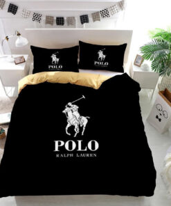 Ralph Lauren Polo Logo Custom Bedding Set (duvet Cover &pillowcases)