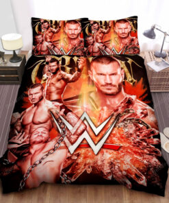 Randy Orton Signature Photograph In Red Bed Sheet Duvet Cover Bedding Sets