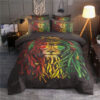 Rasta Lion Bedding Set (duvet Cover & Pillow Cases)