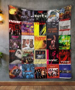 Ratt Album Covers Quilt Blanket