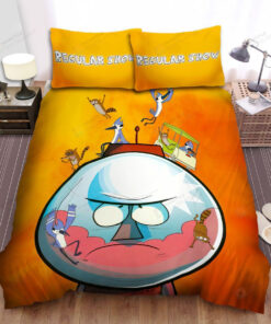 Regular Show Benson Angry With Mordecai And Rigby Bed Sheets Spread Duvet Cover Bedding Sets