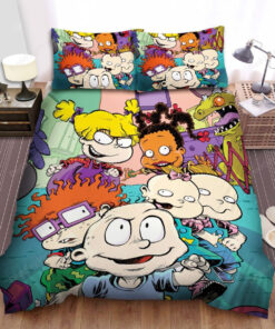 Rugrats Characters In Comics Art Bed Sheets Spread Duvet Cover Bedding Sets