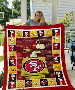 San Francisco 49ers Snoopy Quilt Blanket