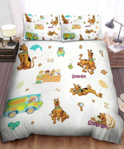 Scooby Doo Movies, The Mystery Machine Bed Sheets Spread Comforter Duvet Cover Bedding Setstomb