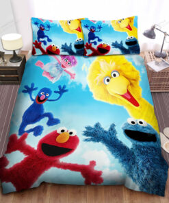 Sesame Street, Elmo Big Bird Cookie Monster Grover Abby Cadabby Bed Sheets Duvet Cover Bedding Sets