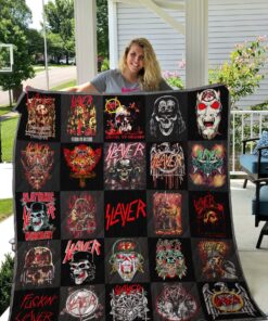 Slayer Tshirt Quilt Quilt Blanket
