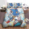Sonic The Hedgehog And Friends Artwork Bed Sheets Duvet Cover Bedding Sets