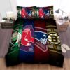 Sports Massachusetts Sport Teams Bed Sheet Duvet Cover Bedding Sets