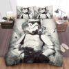 Star Wars Stormtrooper Watercolor Painting Bed Sheets Duvet Cover Bedding Sets
