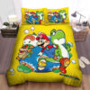 Super Mario World Game Poster Bed Sheets Duvet Cover Bedding Sets