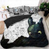 Td07 Glorious Night Fury Bed Set White Toothlessking Queen Size Duvet Cover How Totrain Your Dragon Pillow Casesbedding Set Twin Full