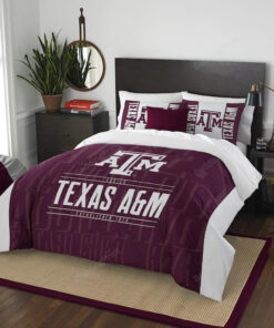 Texas A&m Aggies Bedding Set (duvet Cover & Pillow Cases)