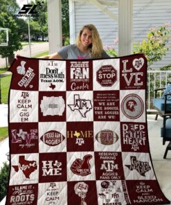 Texas Am Aggies Quilt Blanket 02
