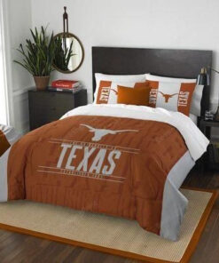 Texas Longhorns Logo With Iconic Colors Bedding Set (duvet Cover & Pillow Cases)
