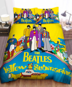 The Beatles Yellow Submarine Album Cover Bed Sheet Duvet Cover Bedding Sets