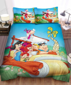 The Flintstones Poster Bed Sheets Spread Duvet Cover Bedding Sets