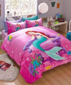 The Little Mermaid Movie Princess Ariel Bedding Set Duvetcover Set Bedroom Set Bedlinen
