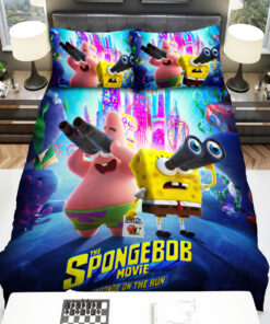 The Spongebob Movie: Sponge On The Run (2020) A Huge Journey To Find A Tiny Friend Bed Sheets Duvet Cover Bedding Sets