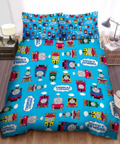 Thomas Train & Friends Pattern Bed Sheets Duvet Cover Bedding Sets