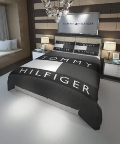 Tommy Hilfiger Logo Custom Bedding Set Duvet Cover#4