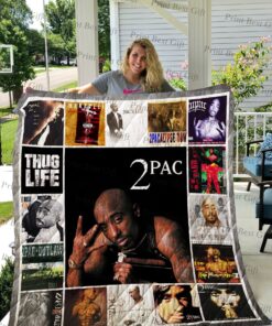 Tupac Shakur Albums Cover Poster Quilt Blanket