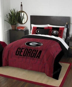 University Of Georgia Established 1785 Bulldogs Logo Bedding Set