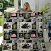 Us Army Strong Quilt Blanket