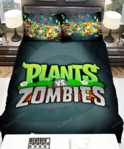 Video Games, Plants Vs Zombies, All Plants Bed Sheets Spread Duvet Cover Bedding Sets