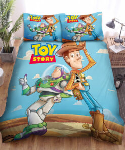 Walt Disney Toy Story Woody & Buzz Lightyear In 3d Artwork Bed Sheets Duvet Cover Bedding Sets