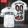 Arizona Diamondbacks Jack Skellington Sally World Series Trophy Baseball Jersey White